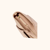 Lizzi Taupe Oud Goud Dames Handtas Full Grain Zeology-Leer