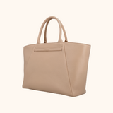 Nikki Taupe Oud Goud 15 inch Dames Laptoptas Full Grain Zeology-Leer