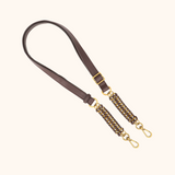 Teddy Bruin Oud Gouden Details Schouderband
