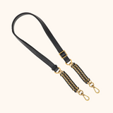 Teddy Zwart Oud Gouden Details Schouderband
