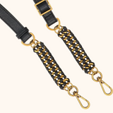 Teddy Zwart Oud Gouden Details Schouderband