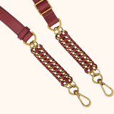 Teddy Burgundy Oud Gouden Details Schouderband
