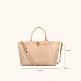 Nikki Taupe Old Gold 15 inch Women's Laptop Bag Full Grain Zeology-Leather