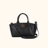 Lizzi Zwart Oud Goud Dames Handtas Full Grain Zeology-Leer