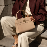 Flora Taupe Oud Goud Dames Handtas 