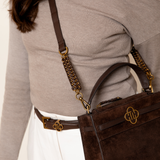 Teddy Bruin Oud Gouden Details Schouderband