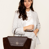 De Illy Donker Bruin - 15,6 Inch Dames Laptoptas