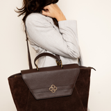 De Illy Donker Bruin - 15,6 Inch Dames Laptoptas