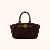 Lizzi Donker Bruin Oud Goud Dames Handtas 