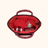 Lizzi Burgundy Oud Goud Dames Handtas