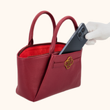Lizzi Burgundy Oud Goud Dames Handtas