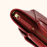 Lizzi Burgundy Oud Goud Dames Handtas