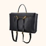 Maxime Black Old Gold - 17 inch Women's Laptop Bag