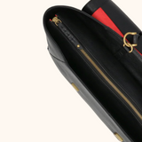 Maxime Black Old Gold - 17 inch Women's Laptop Bag
