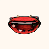 Maxime Black Old Gold - 17 inch Women's Laptop Bag