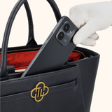 Nikki Donker Blauw Oud Goud - 15,6 inch Dames Laptoptas 