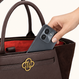 Nikki Royal - Donkerbruin Suede - 15.6 inch Laptoptas - PRE-ORDER VERWACHTE LEVERING OP 7 SEPTEMBER