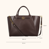 Nikki Royal - Donkerbruin Croco - 15.6 inch Laptoptas - LIMITED EDITION