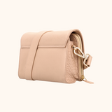Nova Lilou Taupe Licht Goud Dames Crossbody Tas
