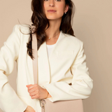 Nova Lilou Taupe Licht Goud Dames Crossbody Tas