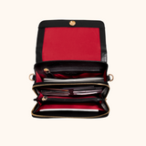Nova Lilou Zwart Licht Goud Dames Crossbody Tas 