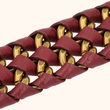 Teddy Burgundy Oud Gouden Details Schouderband