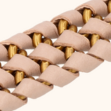 Teddy Taupe Oud Gouden Details Schouderband