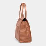 Jordan Cognac Gold 15 inch Women's Laptop Bag Full Grain Zeology-Leather