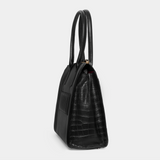 Jordan Black Gold 15 inch Women's Laptop Bag Full Grain Zeology-Leather