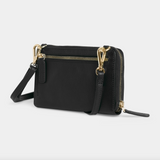 Christina Black Light Gold Women's Phone Bag Full Grain Zeology-Leather